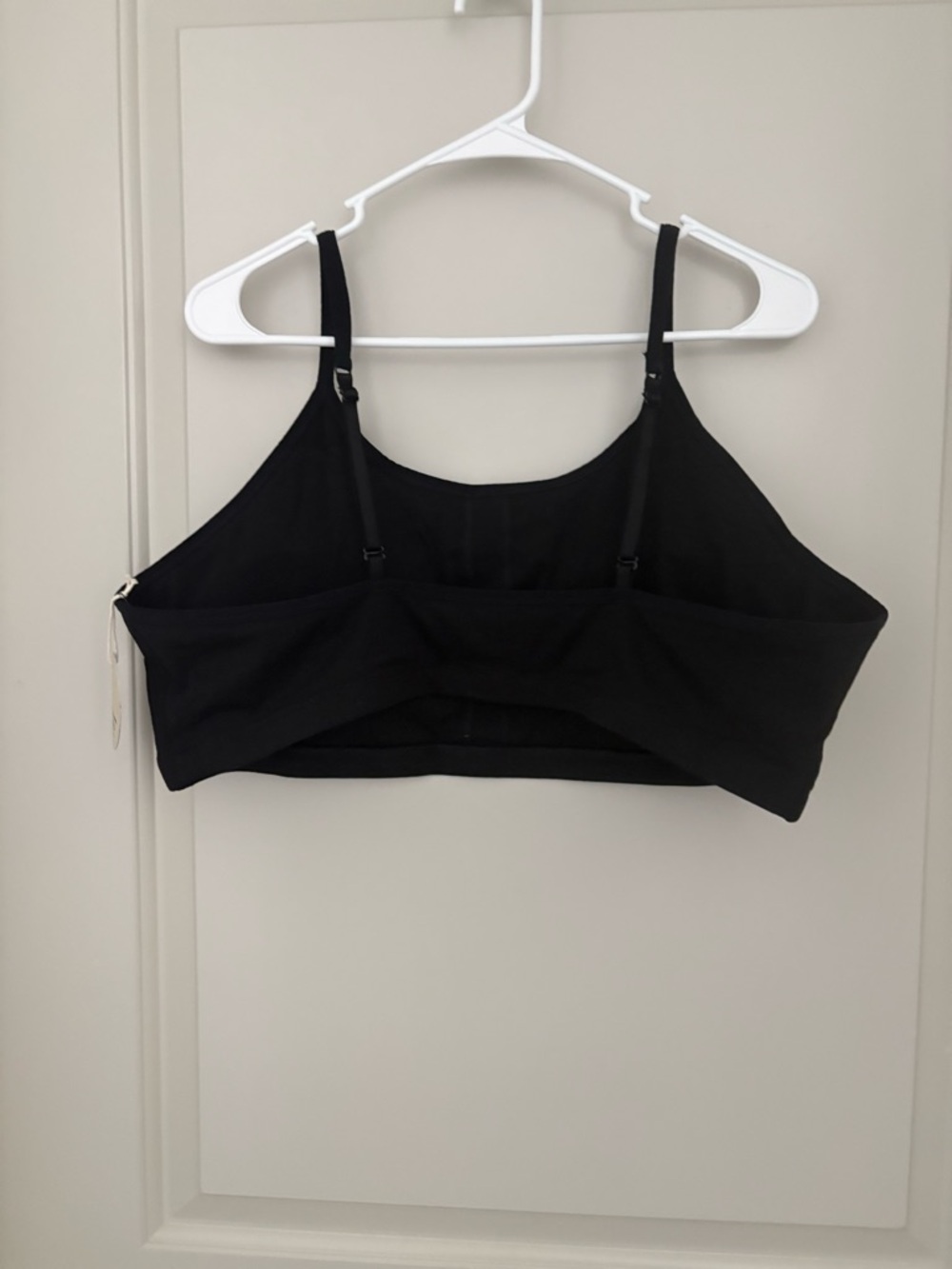 Pact Black Thin -Strap Camisole crop top sports bra NWT Size 3XL organic Cotton - Picture 4 of 6